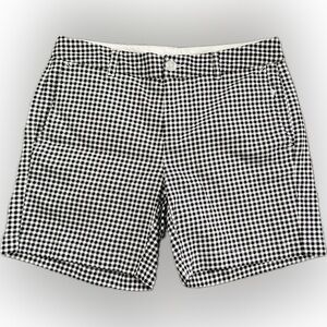 L.L. Bean Washed Chino Short 6 Inch Gingham - Size 4 Regular - NWT